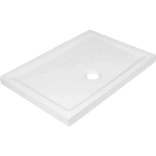 tecnomat piatto doccia in ceramica bianco 70x100 cm h 6 cm piletta Ø 90 mm