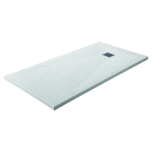 tecnomat piatto doccia serie strin in marmoresina bianco 70x90 cm h 2,7 cm piletta Ø 90 mm