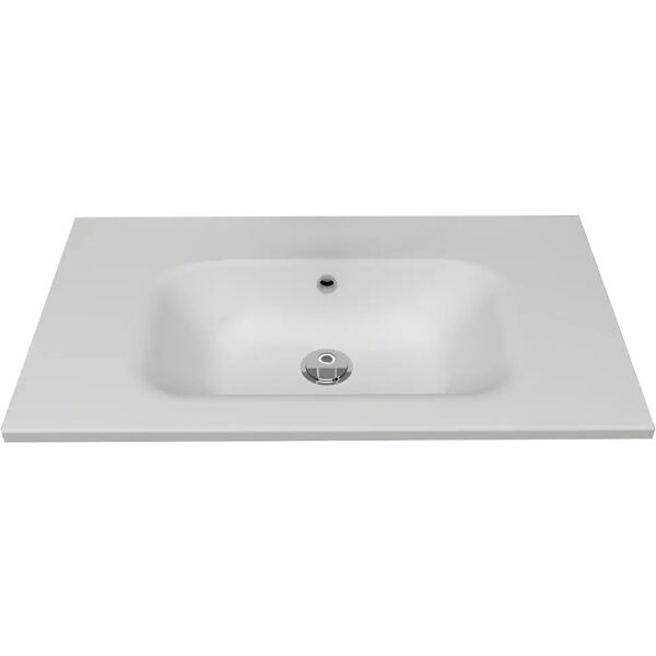 tecnomat lavabo incasso venus fashion una vasca in mineralmarmo bianco 81x2x46 cm (lxhxp)