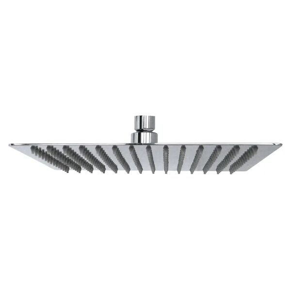 tecnomat soffione doccia quadrato 30x30 cm in acciaio inox aisi 304 1 getto anticalcare