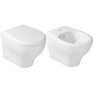 Galassia Serie Eden Sospesa Wc + Bidet + Sedile Rallentato Codice Prod: 7212+7216+7220