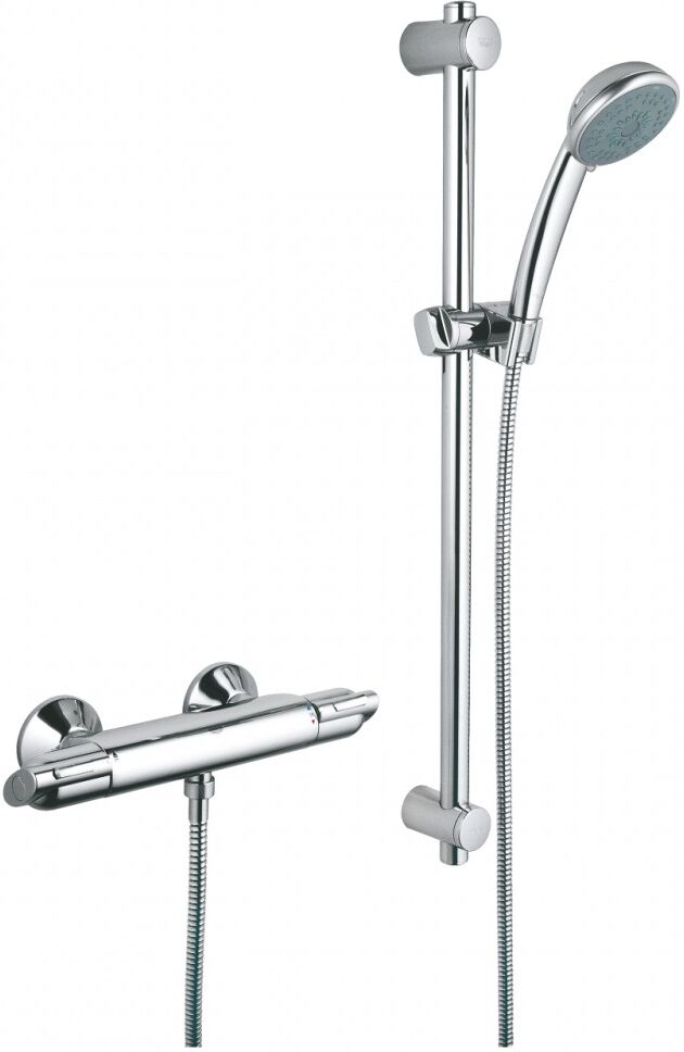 Grohe Precision Trend - Miscelatore Termostatico Con Supporto Doccia Regolabile E Manopola Doccia Cromato - 34237000