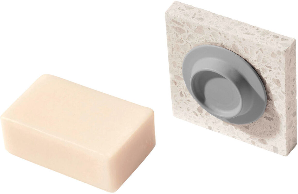 soapi Porta sapone magnetico grigio chiaro