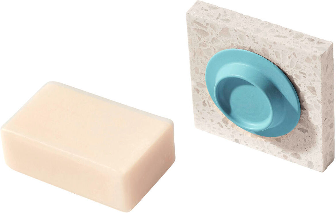 soapi Porta sapone magnetico azzurro