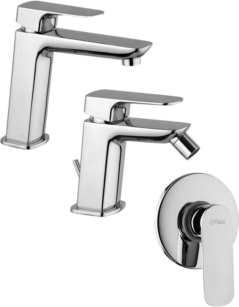 Set Miscelatori Paini Nove Lavabo Bidet Doccia Incasso Cromato