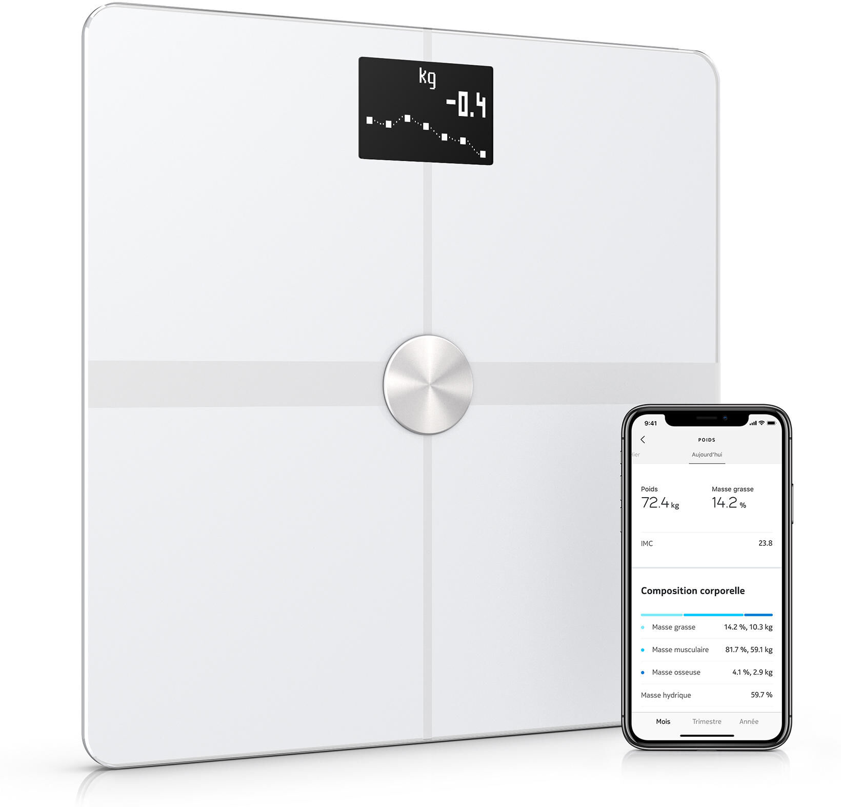 Withings Bilancia connessa Body + bianca