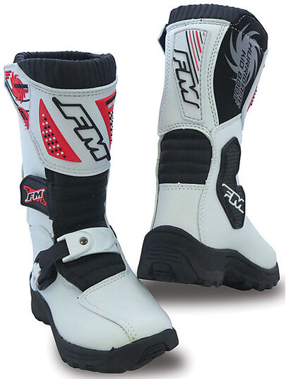 Fm racing Stivali moto cross enduro fm racing hurricane bianco