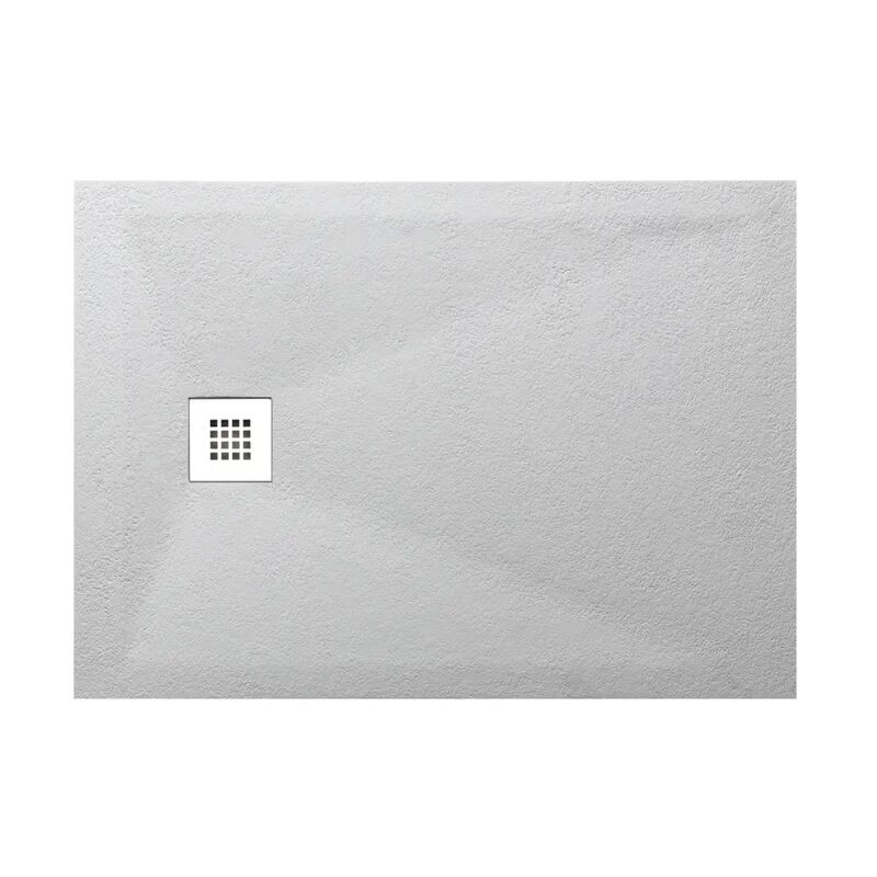 Leroy Merlin Piatto doccia in resina effetto pietra 90 x 70 cm bianco