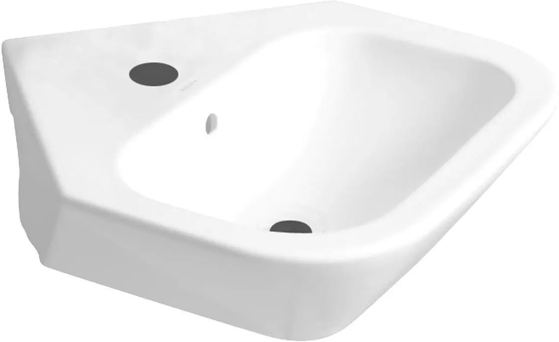 Lavamani Angolo Nex 50x54 Cm (Lxp) Bianco Europa Con Foro Troppopieno