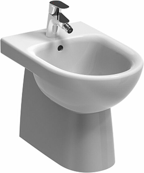 Bidet A Pavimento Geberit Selnova Filo Muro Bianco Lucido (500.289.01.7)