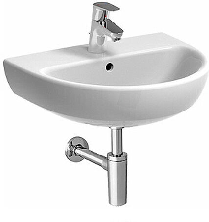 Lavamani 45 Geberit Selnova 45 Cm Monoforo Sospeso Bianco Lucido (500.324.01.7)