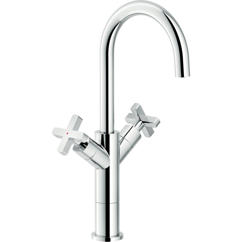 NOBILI Miscelatore lavabo a bacinella con scarico 1 1/4” serie Lira LR116258/2CR Cromato Ottone