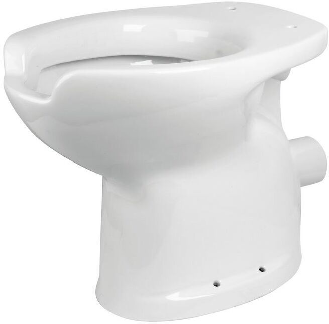 IDRAL Vaso a terra per disabili in ceramica bianca serie EASY con scarico a parete 10210 Bianco Ceramica