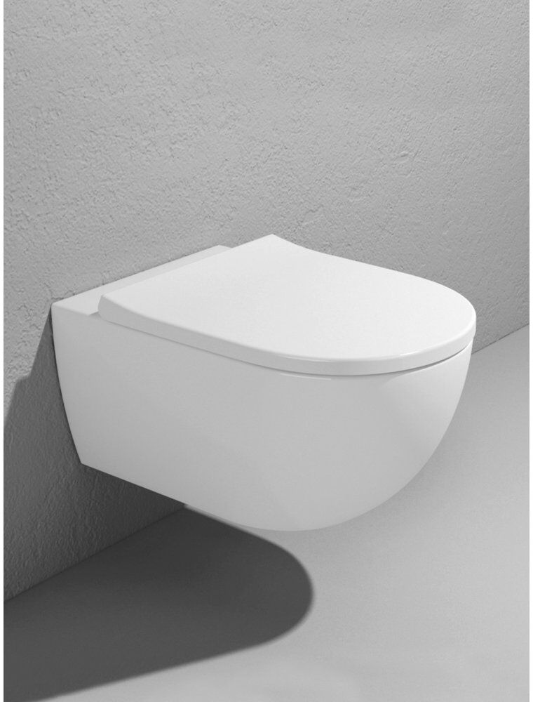 FLAMINIA Vaso sospeso goclean 54x36 App in ceramica AP118G Bianco Ceramica Con copri wc soft close