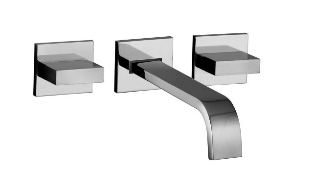 PAFFONI Batteria lavabo incasso 3 fori serie Level LEP003CR Cromato Ottone