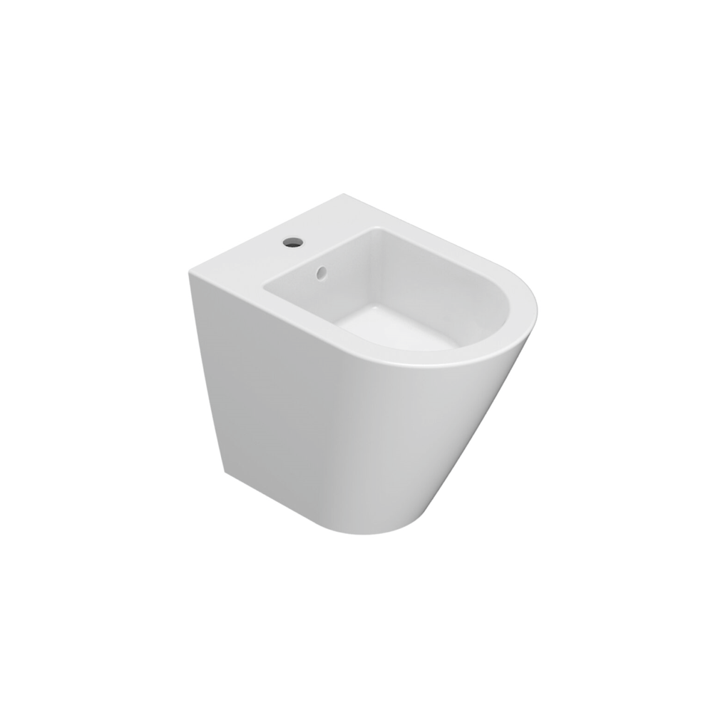 CERAMICA GLOBO Bidet a terra in ceramica 52x36 cm Globo Forty3 FO010BI Bianco Ceramica