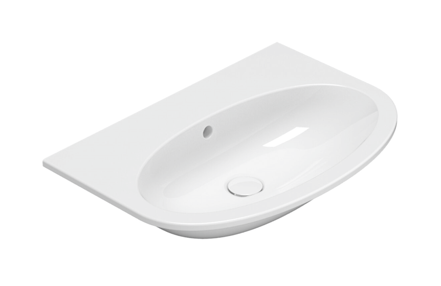 CERAMICA GLOBO Lavabo sospeso in ceramica 70x48 cm Globo 4All MD070BI Bianco Ceramica