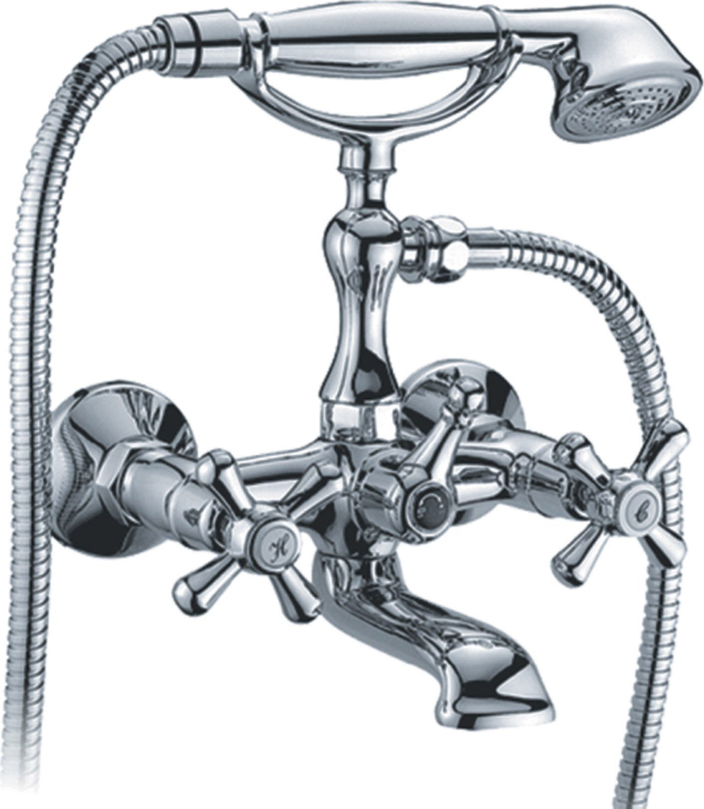 r.a. 139c Rubinetto Miscelatore Vasca Da Bagno Pomelli A Croce Colore Cromo - 139c Serie Sofia