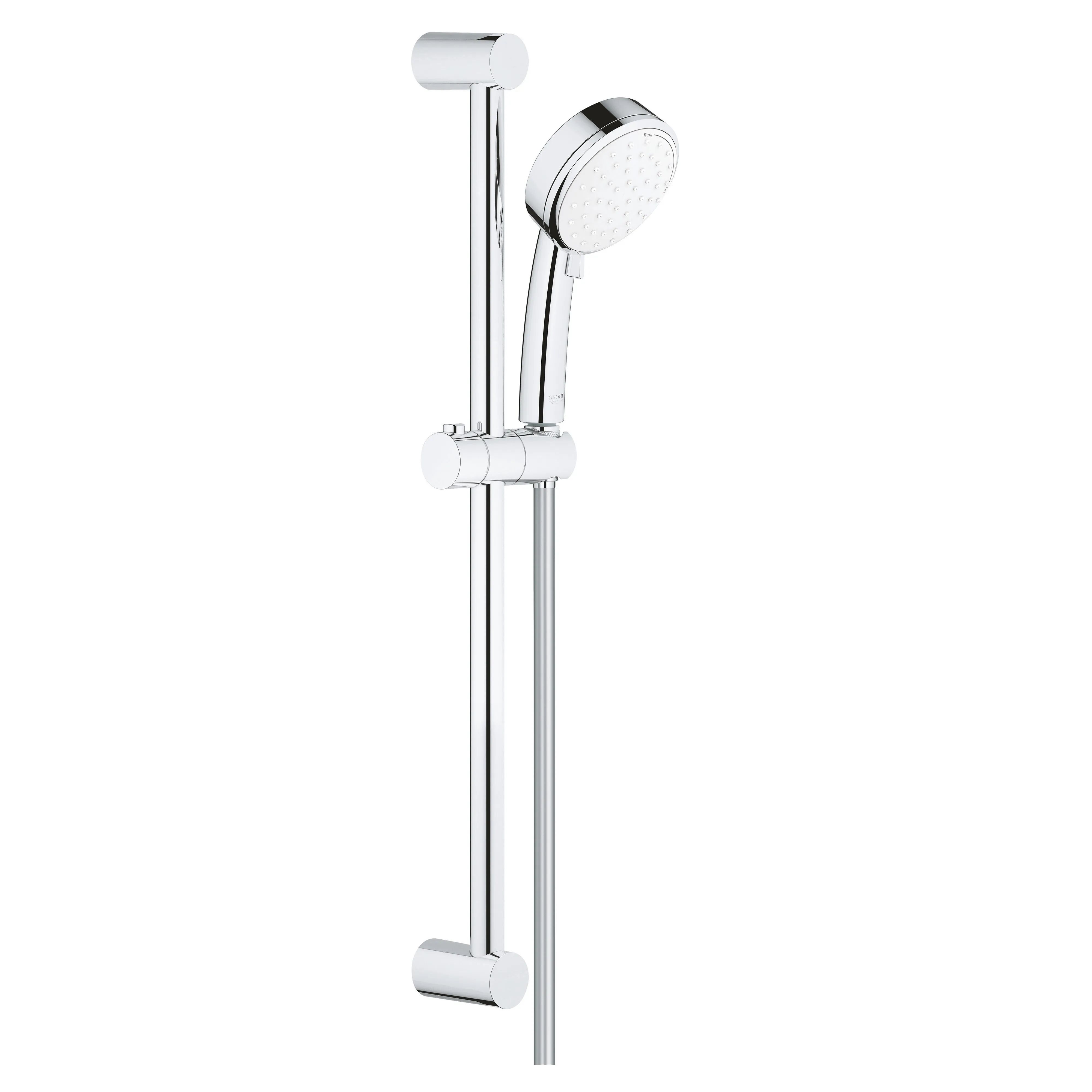 Tecnomat SALISCENDI DOCCIA GROHE COSMOPOLITAN 100 INTERASSE 620 mm CON PORTA E DOCCETTA 2 GETTI CROMO