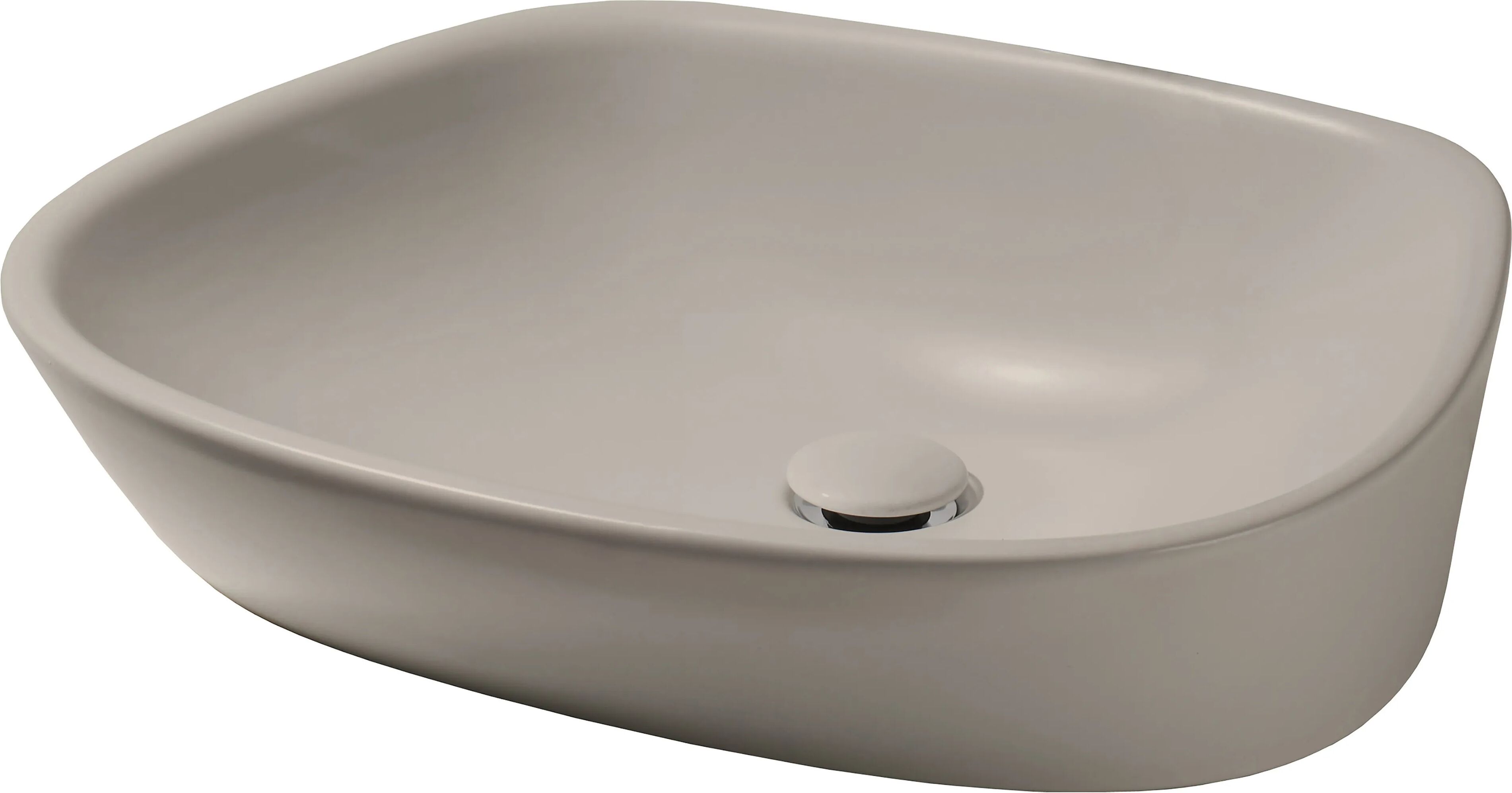 Simas LAVABO D'APPOGGIO  BORMIO CERAMICA SABBIA MATT RETTANGOLARE 58x15x43 cm (LxHxP)