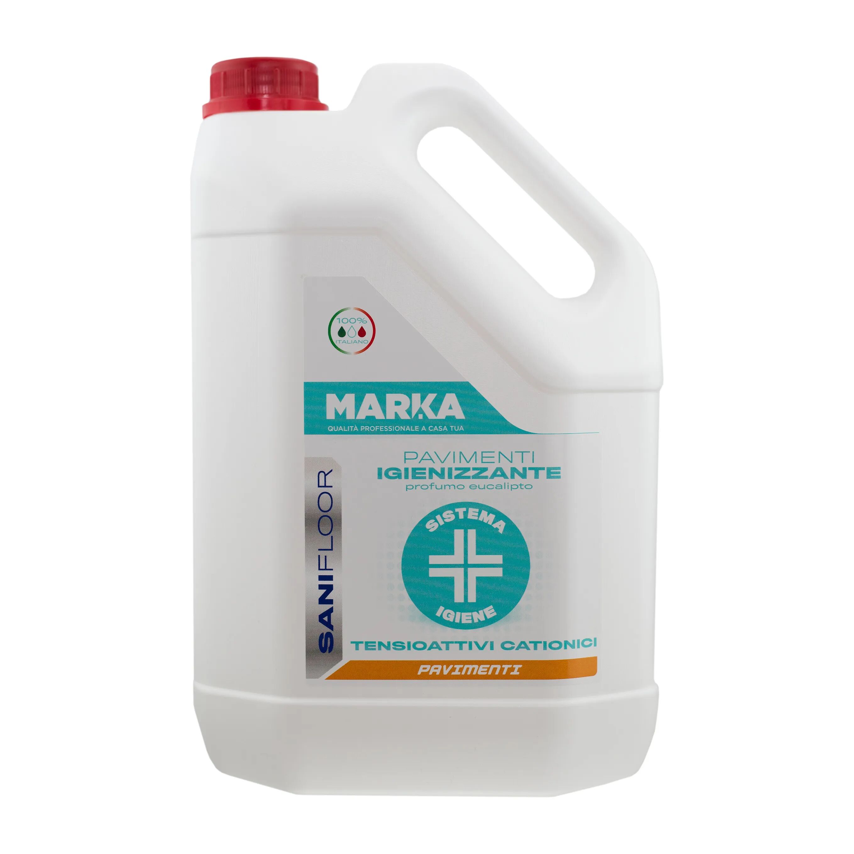Detergente Igienizzante Sanifloor 5 L Sqa Da Diluire Per Macchine Lavasciuga E Mop Ph10