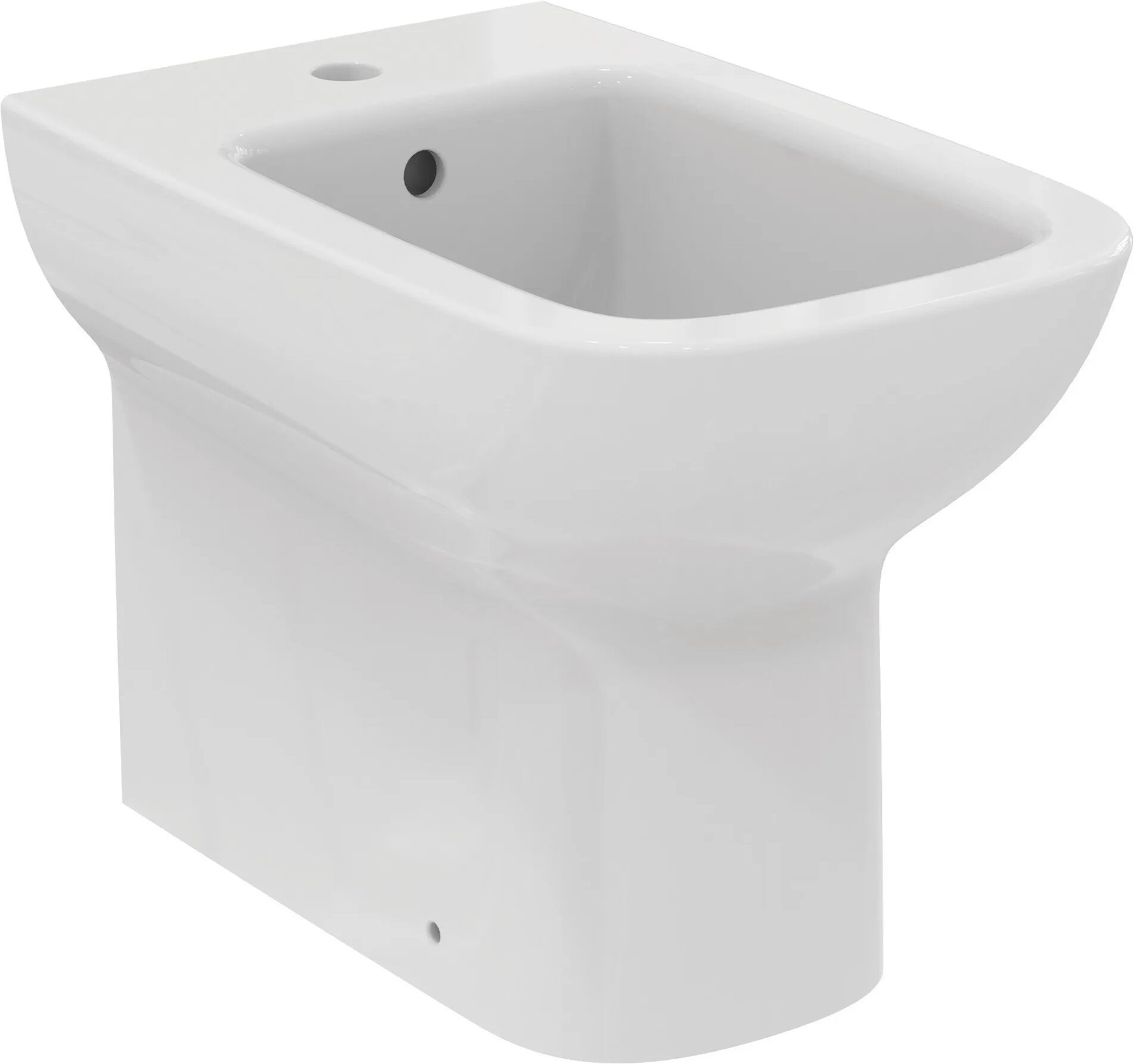 BIDET IDEAL STANDARD SERIE I LIFE A TERRA FILO MURO IN CERAMICA BIANCA