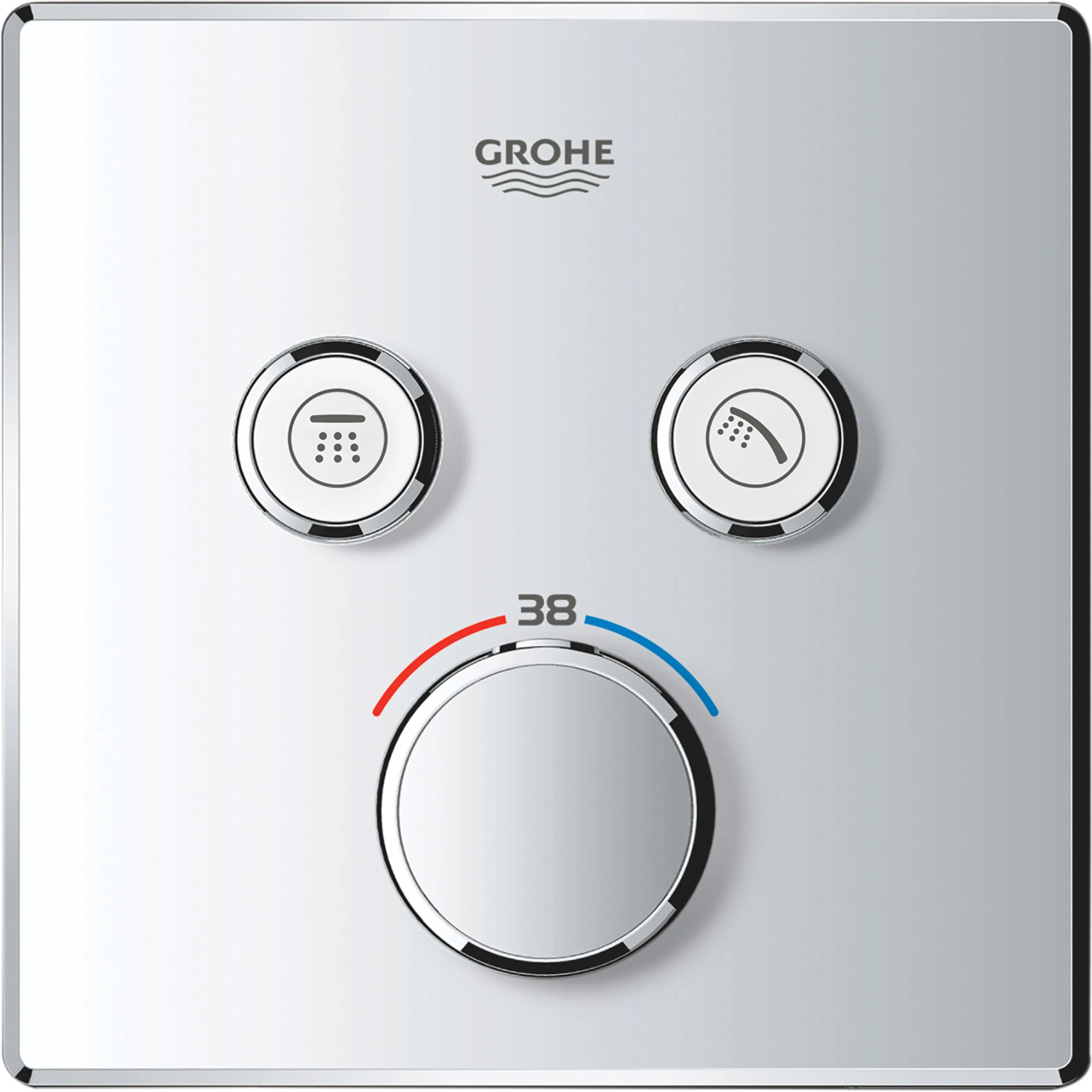 Grohe MISCELATORE TERMOSTATICO  GROHTHERM SMARTCONTROL A 2 VIE PARTE ESTERNA 29124000