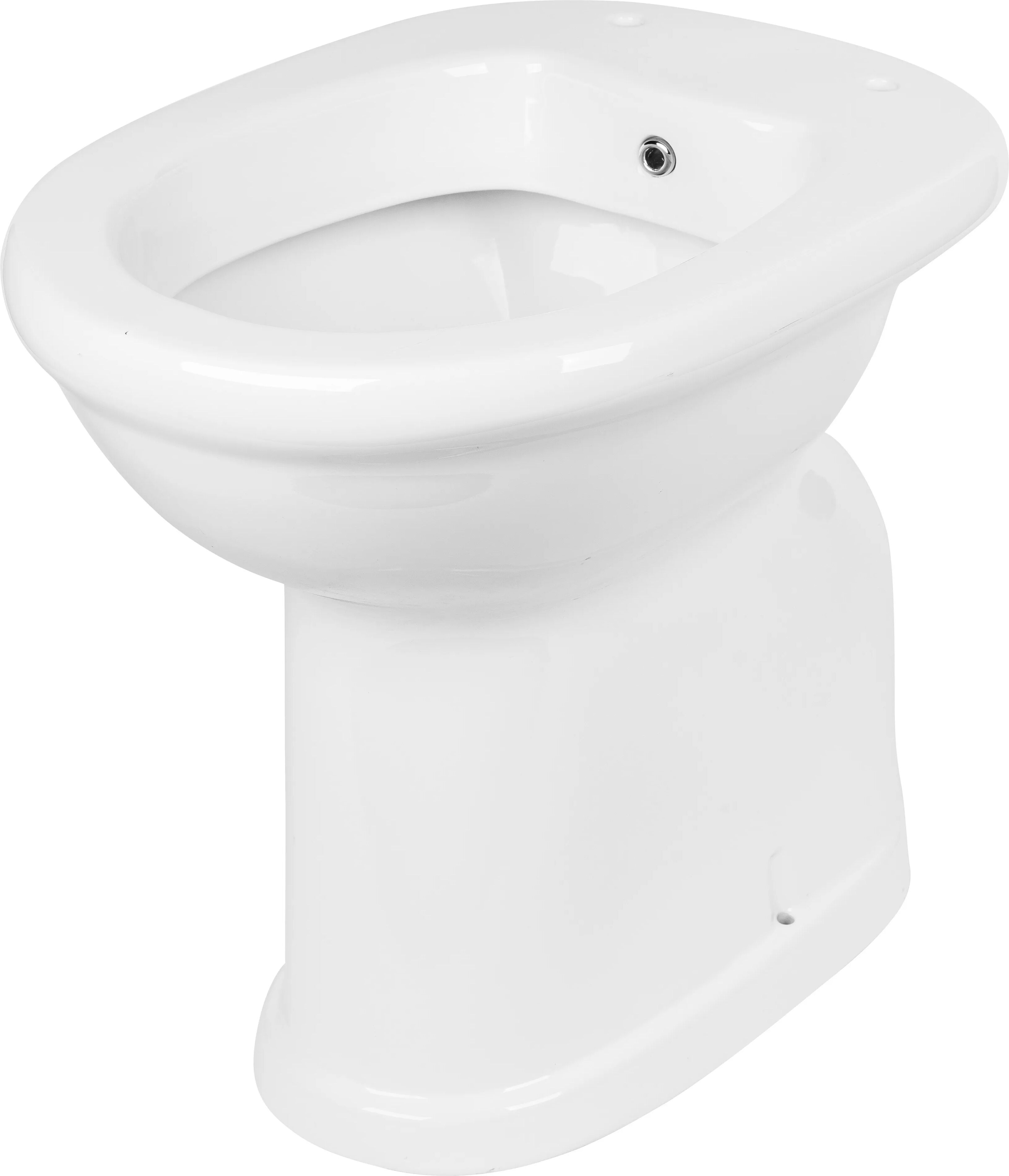 Tecnomat VASO/BIDET SERIE CONFORT A TERRA H50 cm SCARICO A PAVIMENTO IN CERAMICA BIANCA