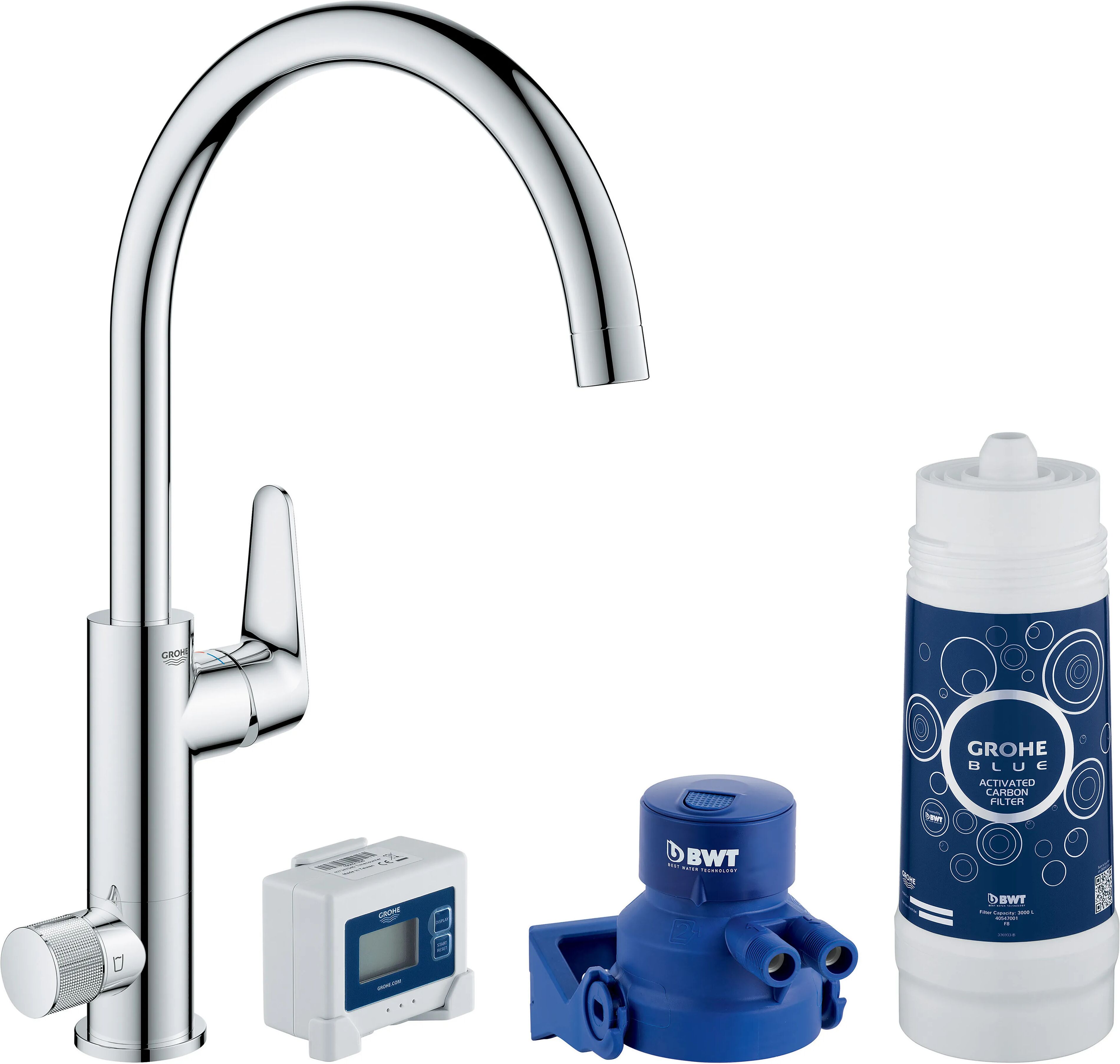 Grohe SISTEMA FILTRAZIONE  BLUE BAUCURVE 30385000 MISCELATORE CROMO