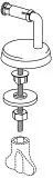 Pressalit Universalscharnier B13 serienübergreifend Universalscharnier aus Edelstahl  B13P999