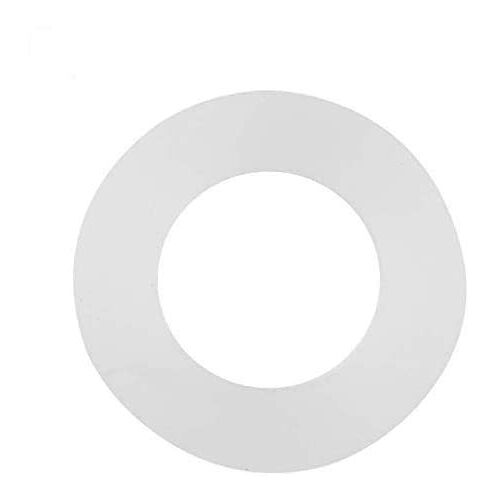 Regun O-ringen witte siliconen afdichtringen voor platte afdichting met platte afdichting, 12 stuks (maat: 1/2 inch)