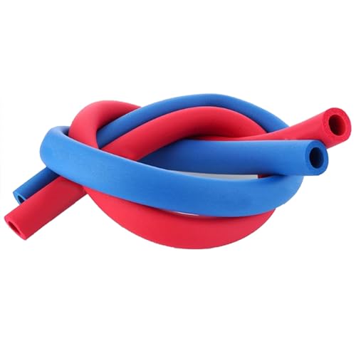 YHDZWY Schuimslang Voor Handgreepsteun, Pijpisolatie Airconditionerslangisolatiewikkel RV Rioolslangisolatie Vochtbestendig Rood/blauw ( Color : Blauw , Size : ID34mm x T20mm x L2m )