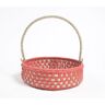 Aurum Handwoven Red Basket with Handle