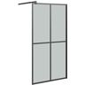 vidaXL Inloopdouchescherm 100x195 cm donker gehard glas