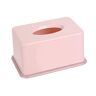 Kuuleyn Tissue Box Houder, Auto Tissue Houder, Gezichtstissue Dispenser Box, 1Pc Eenvoudige Tissue Box Plastic Tissues Houder Voor Thuis Badkamer Kantoor Auto(roze)