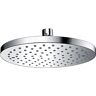 DYCJLL Regendouchekop, ronde ABS hoge druk douchekop chroom regendouchekop plafond montage waterval douchekop, 10 INCH