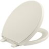 Kohler K-4009-96 onthullen stil-dicht met grip-strakke bumpers toiletbril met ronde voorkant, koekje