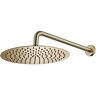 DYCJLL Regendouchekop, 10 Inch RVS Ultra Dunne Regendouchekop Geborsteld Goud Waterval Douchekoppen Wandmontage Badkamer Regendouche, A