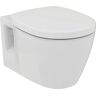 Ideal Standard E272601 WC-pakket Connect, wanddiepspoeltoilet incl. WC-bril softclose (softclosemechanisme) wit