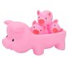 Shanrya 4 stuks PVC roze mooi varken badspeelgoed schreeuwend varken speelgoed voor water baden spelen