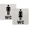 NATEE NAVEE Mannen en Vrouwen Wastafel Teken, Zelfklevende Peel en Stick Sticker, Toilet Teken Sticker Decal Wall Art, Superhero Decal, Badkamer Teken, Toilet Decal, Deur Sticker, Badkamer Decal