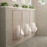 YITAYMLI Wall-mounted urinal partition bathroom partition stainless steel frame Urinal Privacy Screen Toilet Partition Wall-Mounted Screen Toilet Partition Suitable for hotels and restaurants (Color : Rose go