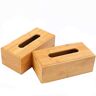 Decopatent Tissuedoos Bamboe Tissuebox voor tissues Tissue box houder voor Wc Badkamer Keuken Zakdoekendoos Hout