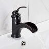 SANTPOT Kitchen Tap Faucets Sink Faucets Black Faucets Sink Mixer Tap Bathroom Faucets Water Faucets Waterfall Mixer Faucets