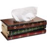 LIRENSHIGE Tissue Box Houders, Tissue Box Cover Servet Houder Houten Facial Tissue Box Tissue Dispenser voor Thuiskantoor Auto Tissue Cover (Rood)