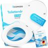 COMODO Toiletdeksel met softclosemechanisme & Quick release Antibacteriële toiletzitting in O-vorm Universele toiletzitting gemaakt van duroplast Toiletzitting incl. montagetoebehoren