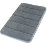 YIQI Badmat, badmat, antislip, zachte badmat (40 x 60 cm, grijs)