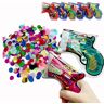 YODAOLI Automatic Inflatable Toy Fireworks Cannon, Inflatable Toy Fireworks Gun, Automatic Inflatable Handheld Confetti Gun, Inflatable Fireworks Gun, Handheld Confetti Poppers Cannons (10Pcs)