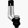 Dansani drain and overflow system with concealed overflow 4893843