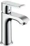 Hansgrohe Metris Einhebel-Waschtischmischer 100 Metris H: 16 cm, Ausladung 8,9 cm chrom 31088000